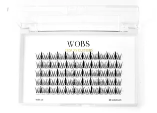 Накладні пучкові вії WoBs Fairy Lashes 20D, товщина 0.07, довжина 8 мм, 200 шт