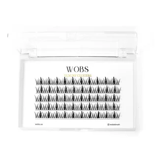Накладные пучковые ресницы WoBs Fairy Lashes 20D, толщина 0.07, длина 8 мм, 200 шт