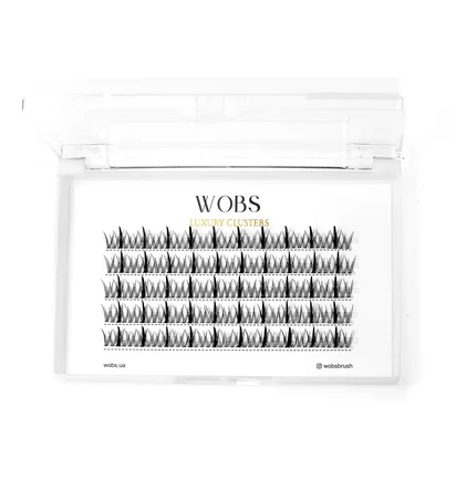 Накладные пучковые ресницы WoBs Fairy Lashes 20D, толщина 0.07, длина 8 мм, 200 шт