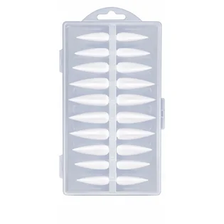 Gel Tips, clear, Stiletto, 240 pcs