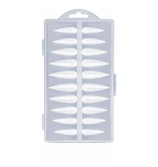 Gel Tips, clear, Stiletto, 240 pcs