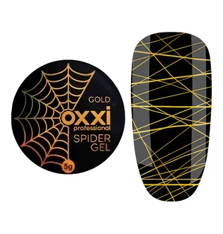Гель-фарба Oxxi Spider Gel, золото, 5 мл