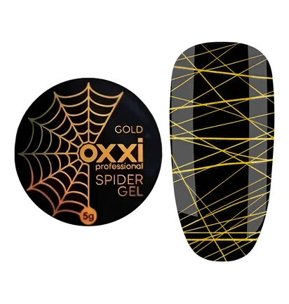 Гель-фарба Oxxi Spider Gel, золото, 5 мл