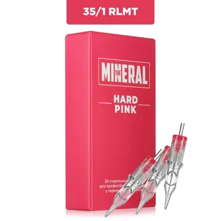 Набір картриджів для татуажу The Mineral 35/1 RLMT Hard Pink, 20 шт