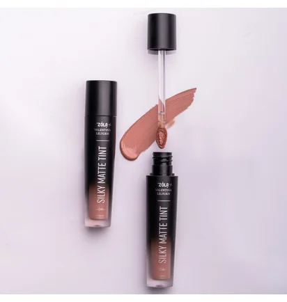 Рідкі тіні для повік ZOLA x Valentina Lelyukh Silky Matte Tint, Pink Opal #08