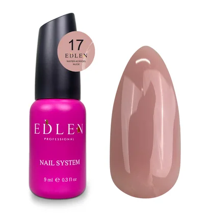 Acrygel for nails Edlen Water Nude #17, 9 ml