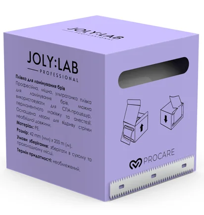 Захисна плівка для ламінування брів JolyLab Brow Film, 200 м
