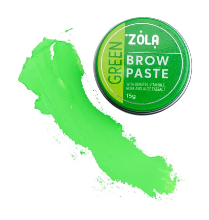 Pasta do brwi ZOLA, zielona, 15 g