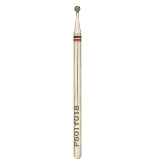 Diamond Nail Drill Bit Nisima, Ball P801f018, 1.8 mm, red