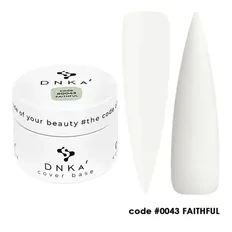 Камуфлююча база для нігтів DNKa' Cover Rubber Base French #0043 Faithful банка, 30 мл