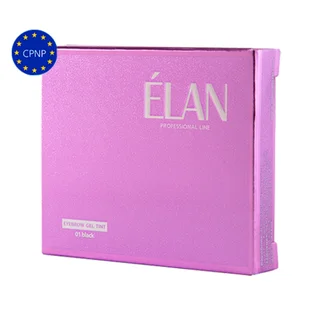Набор гель-краски для бровей и ресниц ELAN, Black #01, 2×5 г