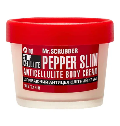 Зігріваючий антицелюлітний крем для тіла Mr.Scrubber Stop Cellulite Pepper Slim, 100 г
