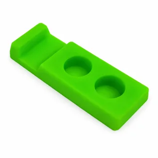 Прямокутна мала силіконова підставка для тату-машинки та капсів, зелена