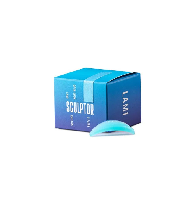 Набір силіконових валиків для ламінування вій Sculptor Lash Open Look Mix Aqua, 4 пари