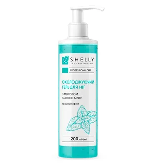 Cooling Foot Gel Shelly, with menthol and mint oil, 200 ml