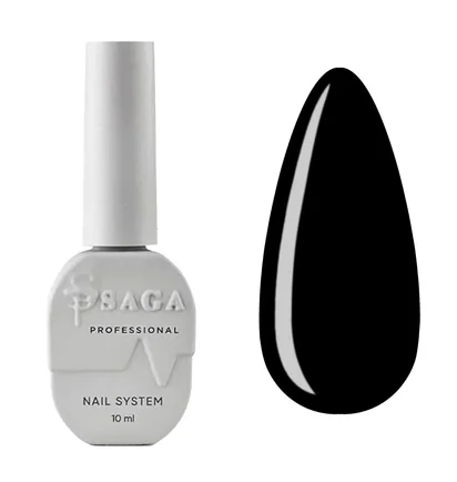 Гель-лак SAGA Professional Polish Super, Black, 10 мл