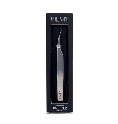 Вигнутий пінцет для вій Vilmy V-13