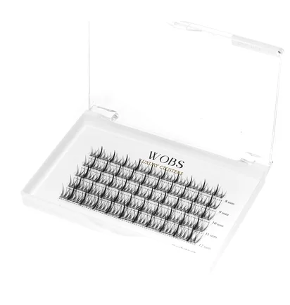 Накладні пучкові вії WoBs Fairy Lashes 20D, вигин C, товщина 0.07, довжина 8-12 мм, Mix, 200 шт