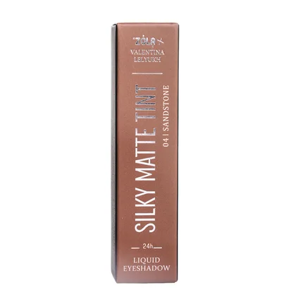Жидкие тени для век ZOLA x Valentina Lelyukh Silky Matte Tint, Sandstone #04