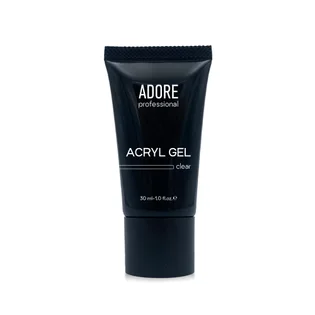 Акрил-гель для нігтів Adore Professional, прозорий, 30 мл