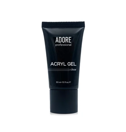 Акрил-гель для нігтів Adore Professional, прозорий, 30 мл