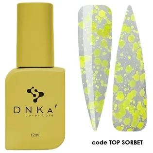 Топ для гель-лаку без липкого шару DNKa' Top Sorbet, 12 мл