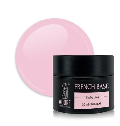 Камуфлююча база Adore Professional French Base №14 Baby Pink, 30 мл