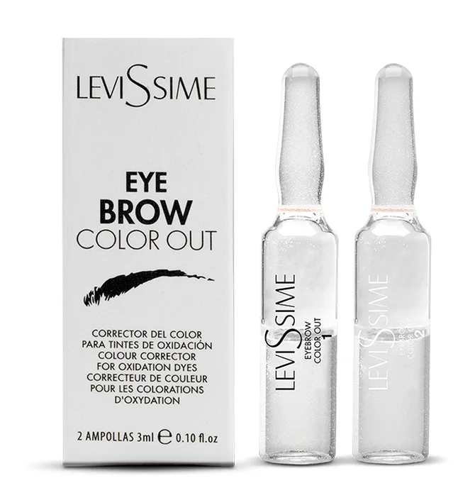 Коректор кольору для брів Levissime Eyebrow Color Out, 2×3 мл