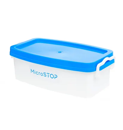 Pojemnik do sterylizacji i dezynfekcji narzędzi do manicure MicroSTOP, biały, 3 l
