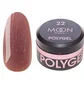 Nail Extension Polygel Moon Full #22, pink smoke with shimmer, 15 ml