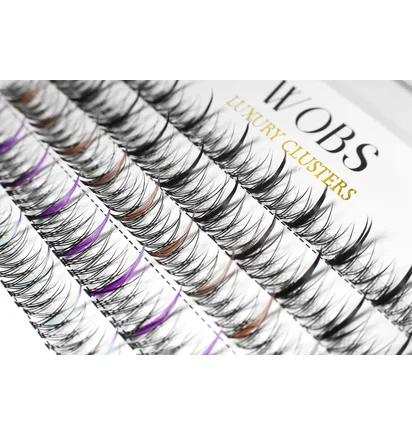 Накладні пучкові вії WoBs Fairy Lashes 20D, товщина 0.07, довжина 8-10 мм, Mix Color, 200 шт