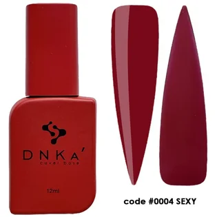 Камуфлююча база для нігтів DNKa' Cover Rubber Base French #0004 Sexy, 12 мл