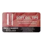 Гелеві тіпси Soft Gel Tips French Bamboo #1, прозорі, 400 шт
