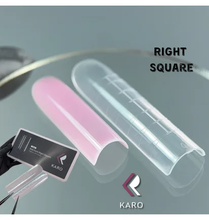 Набір верхніх форм для нарощування Karo Right Square, 120 шт