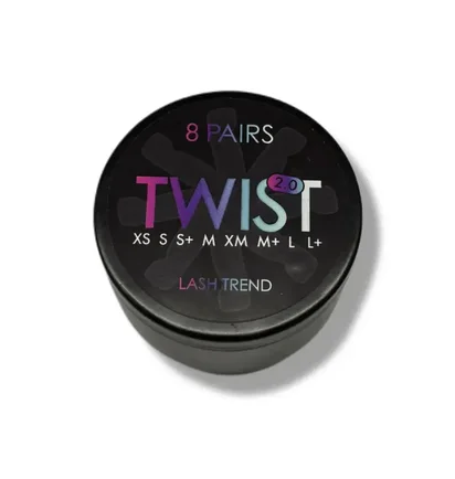 Zestaw wałków do laminacji rzęs Lash Trend Twist 2.0, rozmiar XS/S/S+/M/XM/M+/L/L+, 8 par