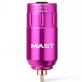 Бездротовий блок живлення для тату-машинок Mast U1 Wireless P113, 1300 mAh Pink