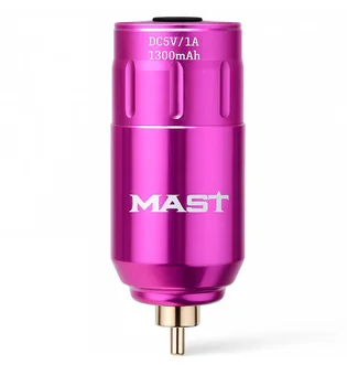 Бездротовий блок живлення для тату-машинок Mast U1 Wireless P113, 1300 mAh Pink