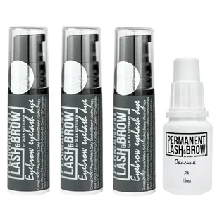 Zestaw do koloryzacji brwi Permanent Lash&Brow Color + oksydant 3%