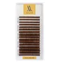Eyelash Extensions Alias Dark Brown, CC Curl, thickness 0.10, mixed lengths 6-13 mm, 16 strips