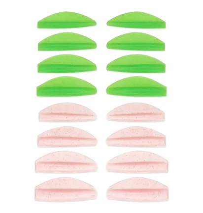 Валики для ламінування ZOLA Round Curl, Pink and Green, 8 пар