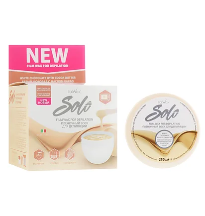 Плівковий віск Italwax, White Chocolate (Білий шоколад), 250 мл + шпателі