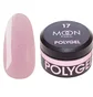 Nail Extension Polygel Moon Full #17, lilac-white with shimmer, 15 ml