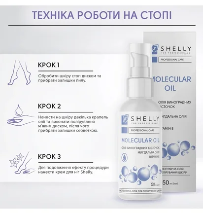 Молекулярное масло для полировки кожи Shelly, 50 мл