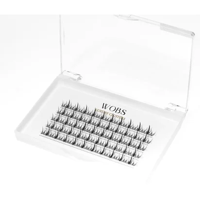 Накладные пучковые ресницы WoBs Fairy Lashes 20D, толщина 0.07, длина 8 мм, 200 шт
