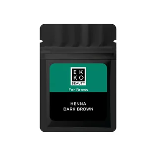 Хна для брів Ekko Beauty, Dark Brown, в саше, 7 г