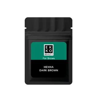 Henna do brwi Ekko Beauty, Dark Brown, w saszetce, 7 g