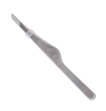 Tweezers eyebrow OKO Lash&Brow beveled (manual sharpening)