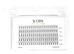 Sztuczne kępki rzęs WoBs Crease Sunray Cross 10D, grubość 0.07, długość 8-12 mm, 120 szt