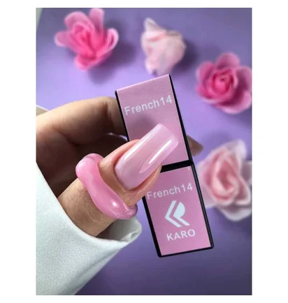 Kolorowy lakier hybrydowy Karo French #014, 8 ml