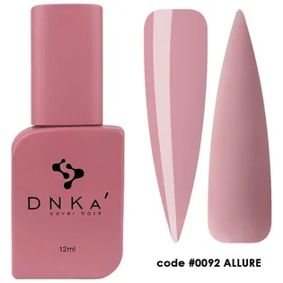 Камуфлююча база для нігтів DNKa' Cover Rubber Base French #0092 Allure, 12 мл